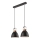 Loftlampe på ledning DANIELLE 2xE27/60W/230V bøg