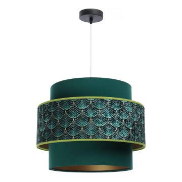Loftlampe på ledning DOBLO 1xE27/60W/230V grøn
