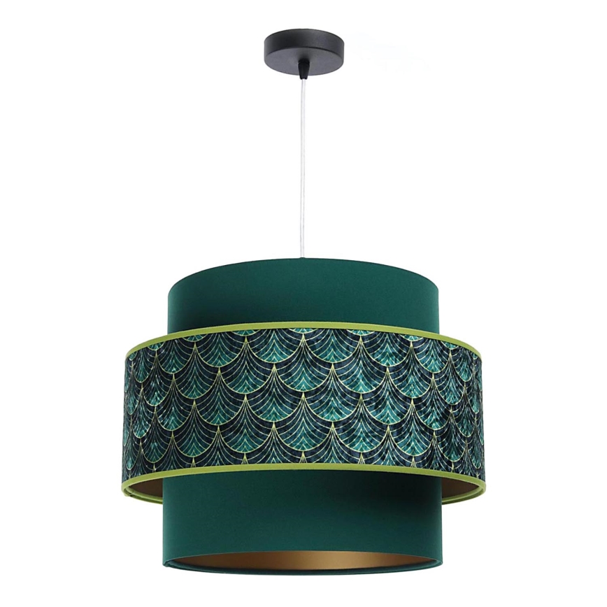 Loftlampe på ledning DOBLO 1xE27/60W/230V grøn