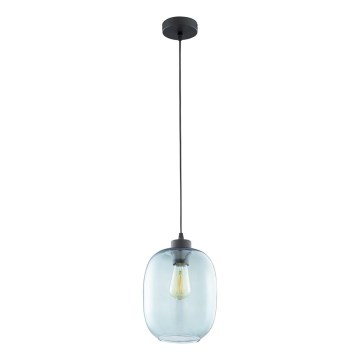 Loftlampe på ledning ELIO 1xE27/15W/230V blå