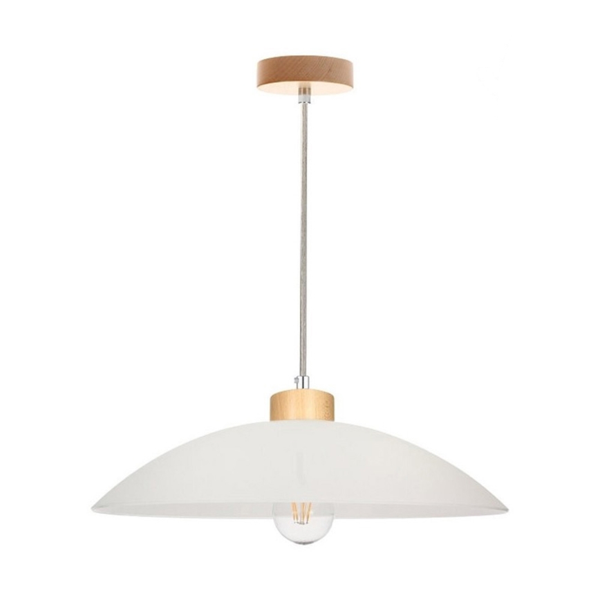 Loftlampe på ledning JONA 1xE27/60W/230V i birk