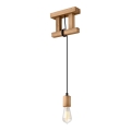 Loftlampe på ledning LEON 1xE27/60W/230V bøg