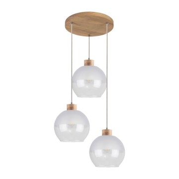 Loftlampe på ledning LINEA 3xE27/60W/230V eg