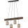 Loftlampe på ledning NEGRO 4xE27/25W/230V fyrretræ