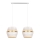 Loftlampe på ledning PARIS 2xE27/60W/230V hvid/guld
