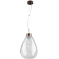 Loftlampe på ledning PIRO 1xE27/60W/230V bøg