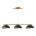 Loftlampe på ledning SOLAR 3xE27/60W/230V guld