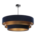 Loftlampe på ledning TRINITI 1xE27/60W/230V blå/guld