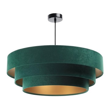 Loftlampe på ledning TRINITI 1xE27/60W/230V grøn/guld