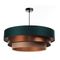 Loftlampe på ledning TRINITI 1xE27/60W/230V grøn/kobber