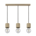 Loftlampe på ledning TRONGO ROUND 3xE27/60W/230V eg