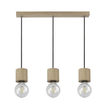 Loftlampe på ledning TRONGO ROUND 3xE27/60W/230V eg