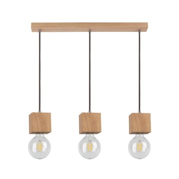 Loftlampe på ledning TRONGO ROUND 3xE27/60W/230V eg