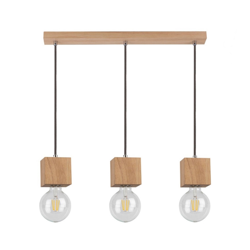 Loftlampe på ledning TRONGO ROUND 3xE27/60W/230V eg