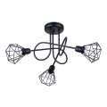 Loftlampe på stang ARTEMIS 3xE14/40W/230V sort