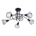 Loftlampe på stang ARTEMIS 5xE14/40W/230V sort