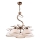 Loftlampe på stang COBRA 1xE27/60W/230V Ø 30 cm bronze/patina