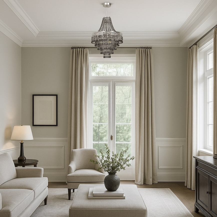 Loftlampe på stang CORAL 3xE14/40W/230V Ø 36 cm