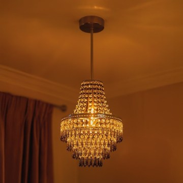 Loftlampe på stang GEMMA 1xE27/60W/230V Ø 23 cm