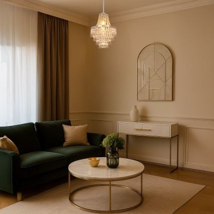 Loftlampe på stang GEMMA 1xE27/60W/230V Ø 23 cm