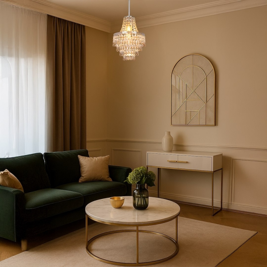 Loftlampe på stang GEMMA 1xE27/60W/230V Ø 23 cm