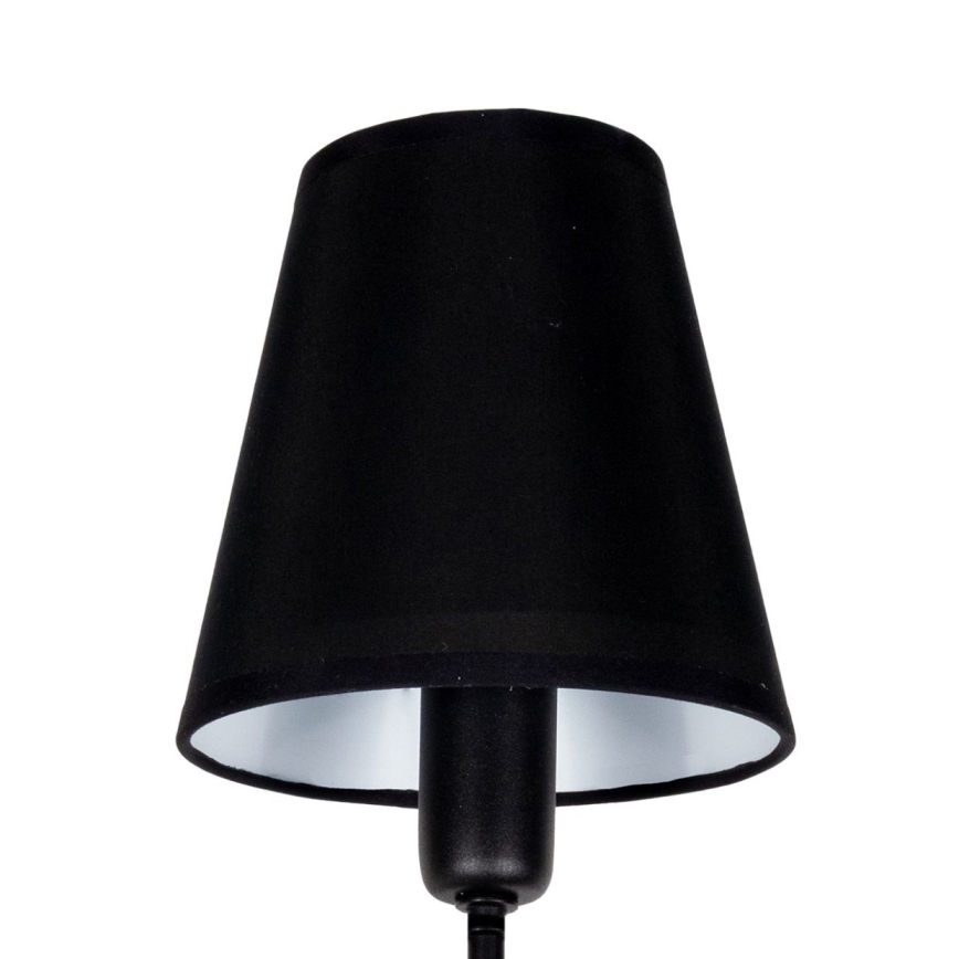 Loftlampe på stang MADELA 5xE14/40W/230V sort