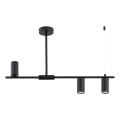 Loftlampe på stang URANOS 3xGU10/10W/230V sort