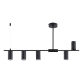 Loftlampe på stang URANOS 5xGU10/10W/230V sort