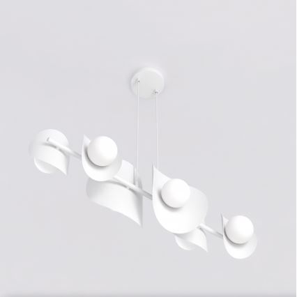 Loftlampe på wire ELEMENTI 6xG9/8W/230V hvid