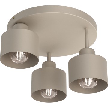 Loftlampe PARKLA 3xE27/15W/230V beige