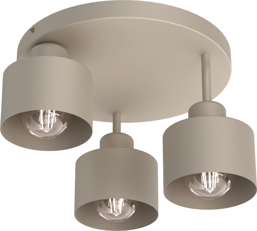 Loftlampe PARKLA 3xE27/15W/230V beige