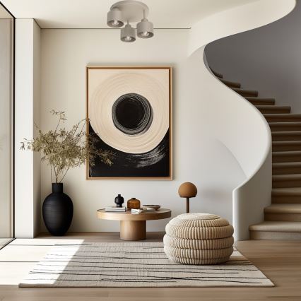 Loftlampe PARKLA 3xE27/15W/230V beige
