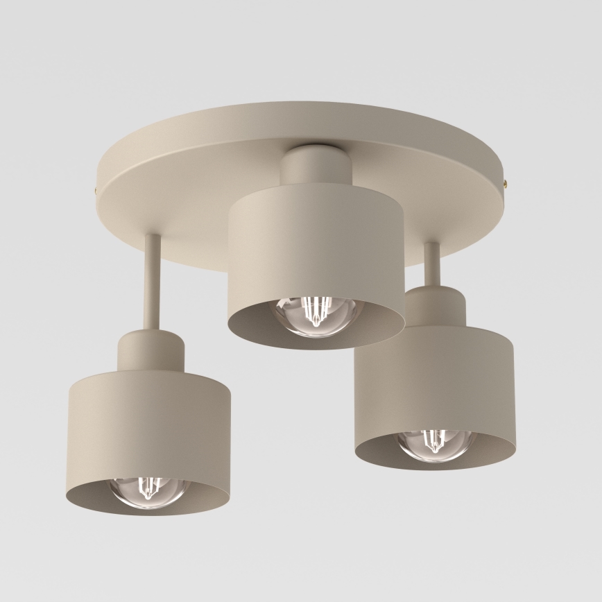 Loftlampe PARKLA 3xE27/15W/230V beige