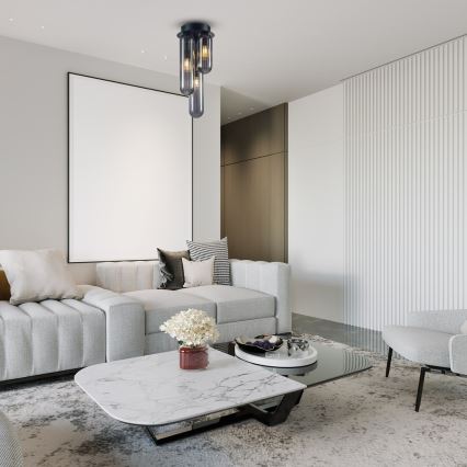 Loftlampe PAX 3xG9/9W/230V sort