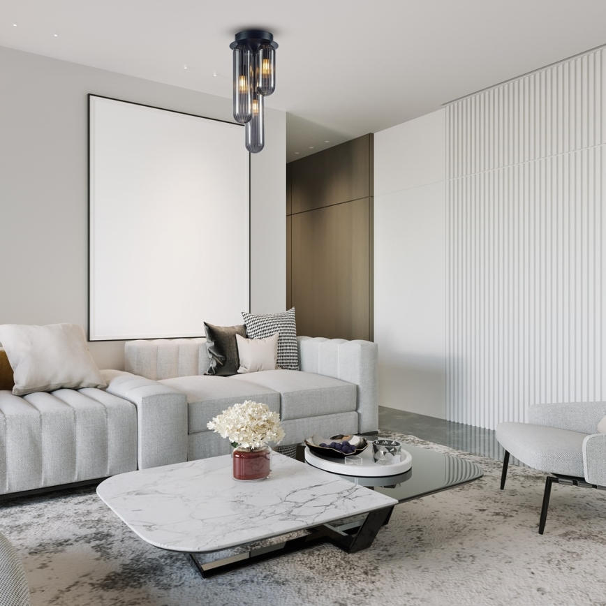 Loftlampe PAX 3xG9/9W/230V sort