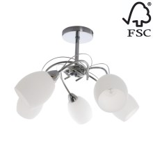 Loftlampe PISA 5xE27/60W/230V - FSC-certificeret