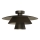 Loftlampe PLATO 1xE27/15W/230V Ø 32 cm antracit