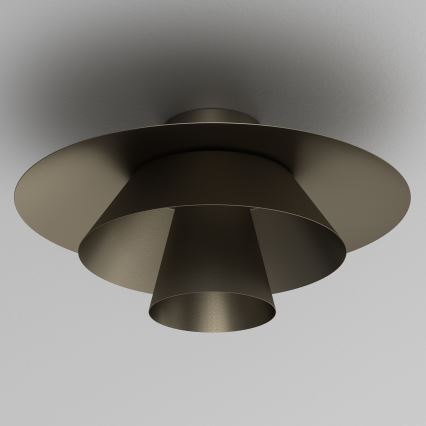Loftlampe PLATO 1xE27/15W/230V Ø 32 cm antracit