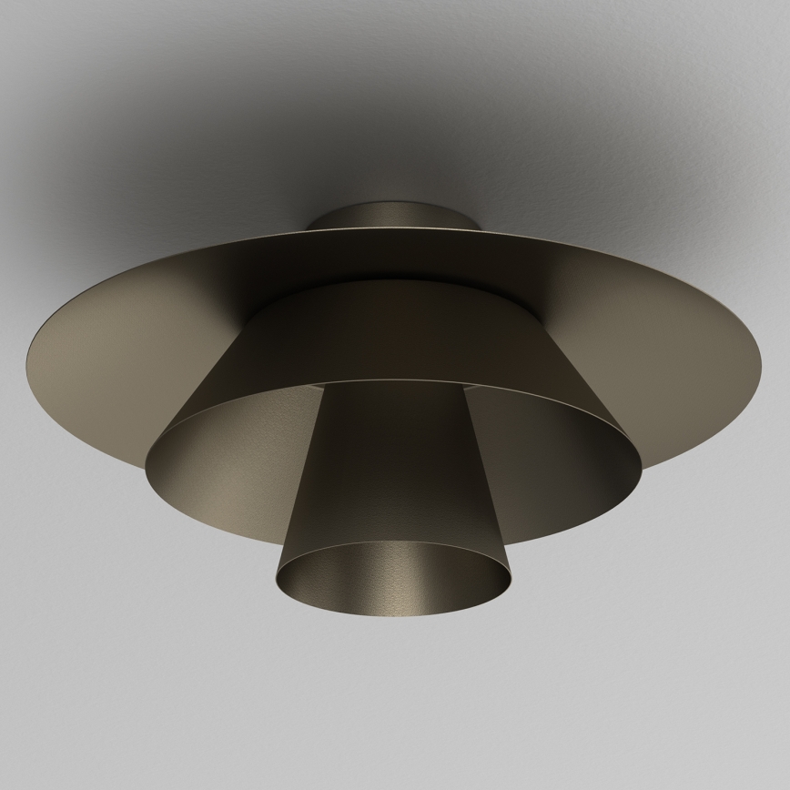 Loftlampe PLATO 1xE27/15W/230V Ø 32 cm antracit