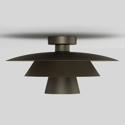 Loftlampe PLATO 1xE27/15W/230V Ø 32 cm antracit