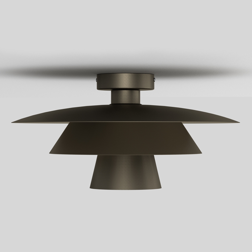 Loftlampe PLATO 1xE27/15W/230V Ø 32 cm antracit
