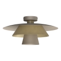 Loftlampe PLATO 1xE27/15W/230V Ø 32 cm beige/guld