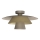Loftlampe PLATO 1xE27/15W/230V Ø 32 cm beige/guld