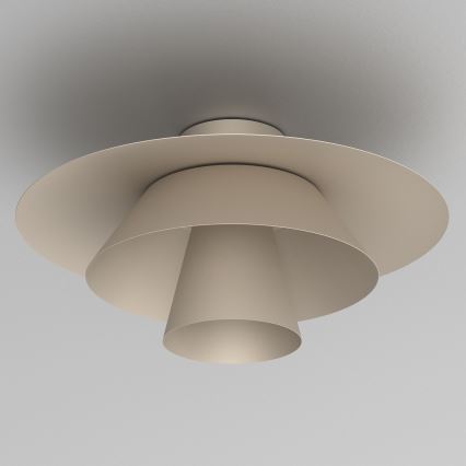 Loftlampe PLATO 1xE27/15W/230V Ø 32 cm beige