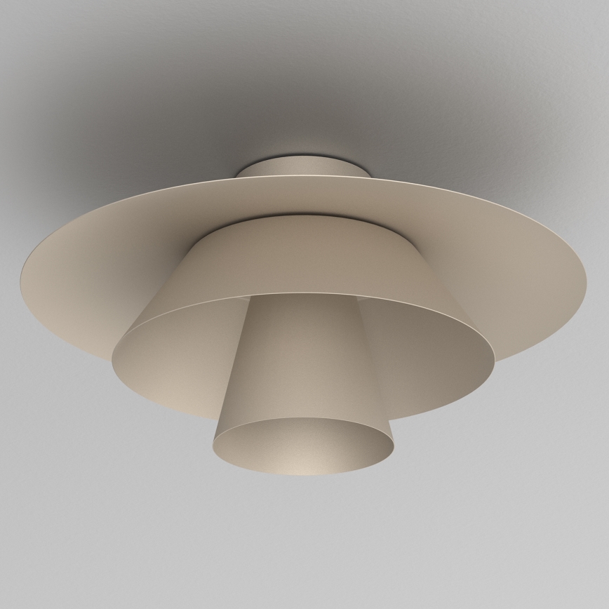 Loftlampe PLATO 1xE27/15W/230V Ø 32 cm beige