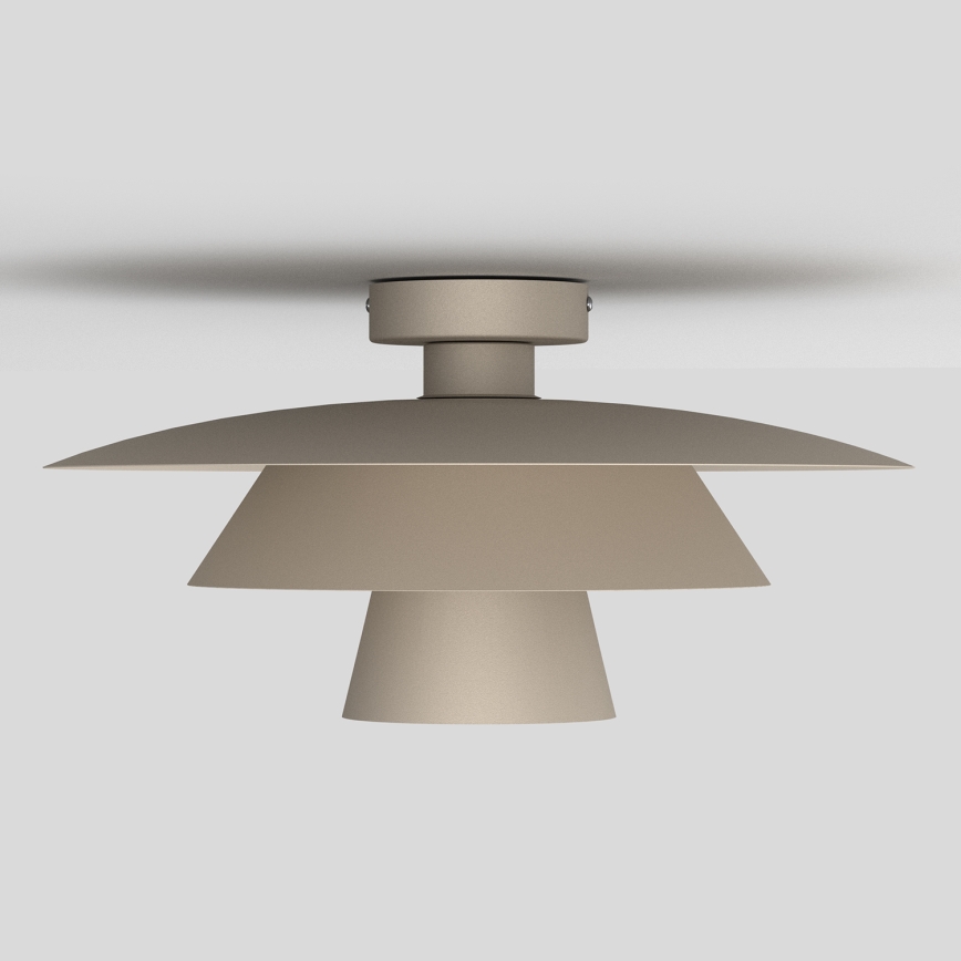 Loftlampe PLATO 1xE27/15W/230V Ø 32 cm beige