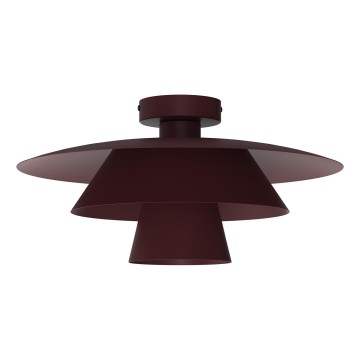 Loftlampe PLATO 1xE27/15W/230V Ø 32 cm bordeaux