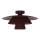 Loftlampe PLATO 1xE27/15W/230V Ø 32 cm bordeaux