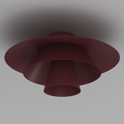 Loftlampe PLATO 1xE27/15W/230V Ø 32 cm bordeaux