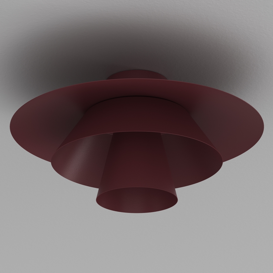 Loftlampe PLATO 1xE27/15W/230V Ø 32 cm bordeaux